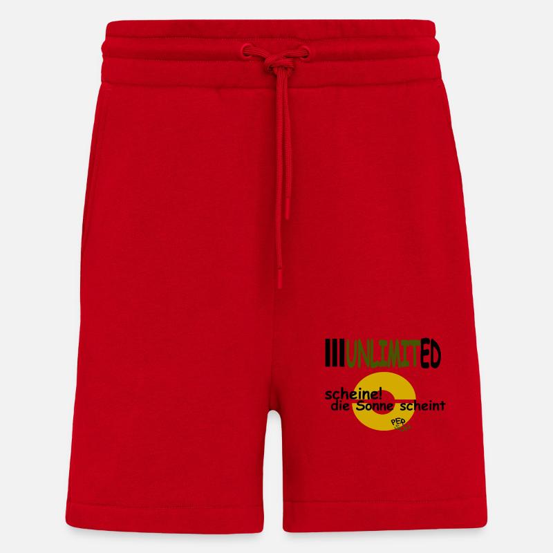 scheine! die Sonne scheint - Shorts - made by SPREAD - Rot