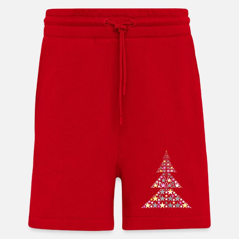 Festlicher Weihnachtsbaum - Shorts - made by SPREAD - Rot