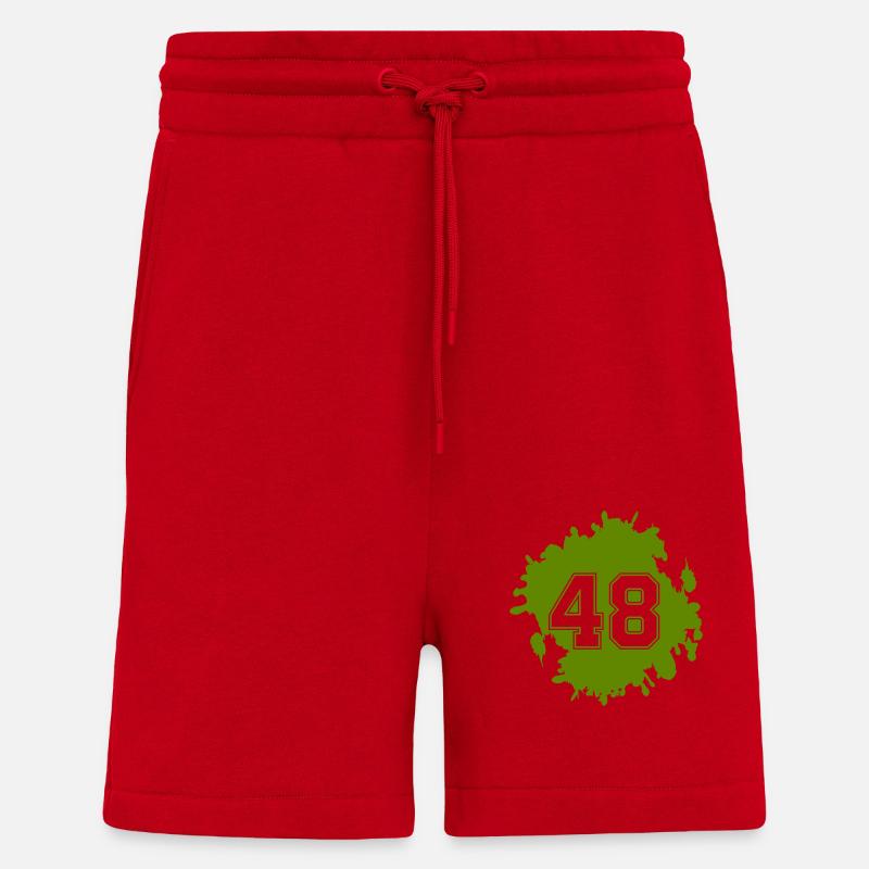 klecks 48 - Shorts - made by SPREAD - Rot