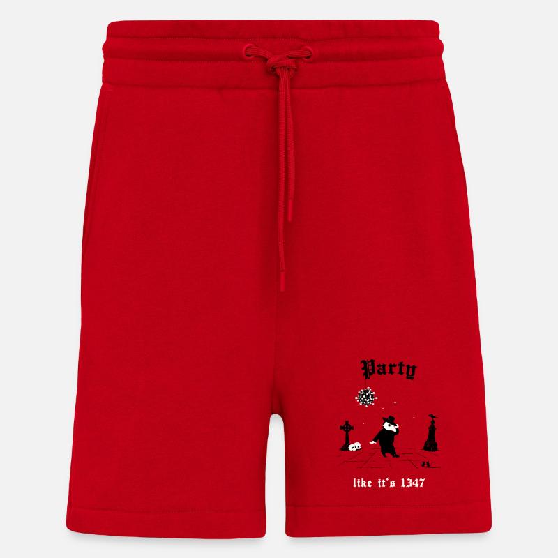 Comme si c’était 1347 Tee - Short bio décontracté fabriqué en UE - rouge