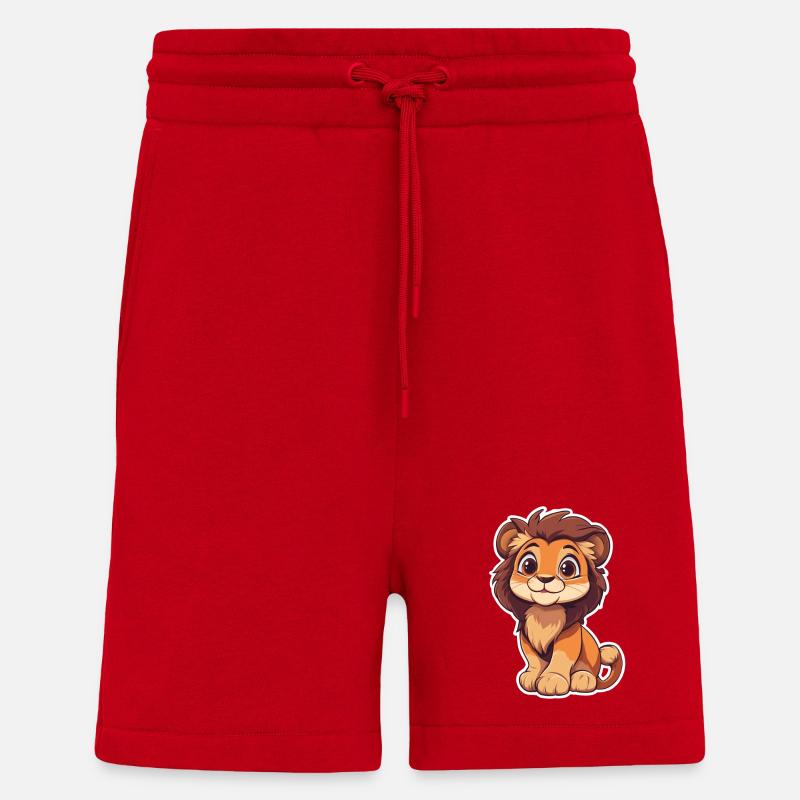 Löwe - Shorts - made by SPREAD - Rot