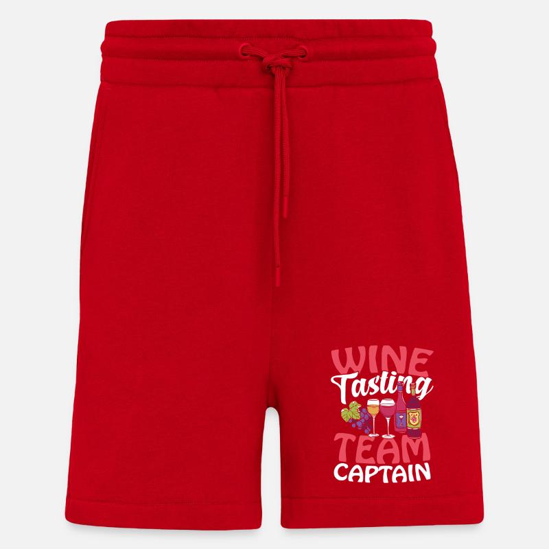 Wine Tasting Team Captain - Shorts - made by SPREAD - red