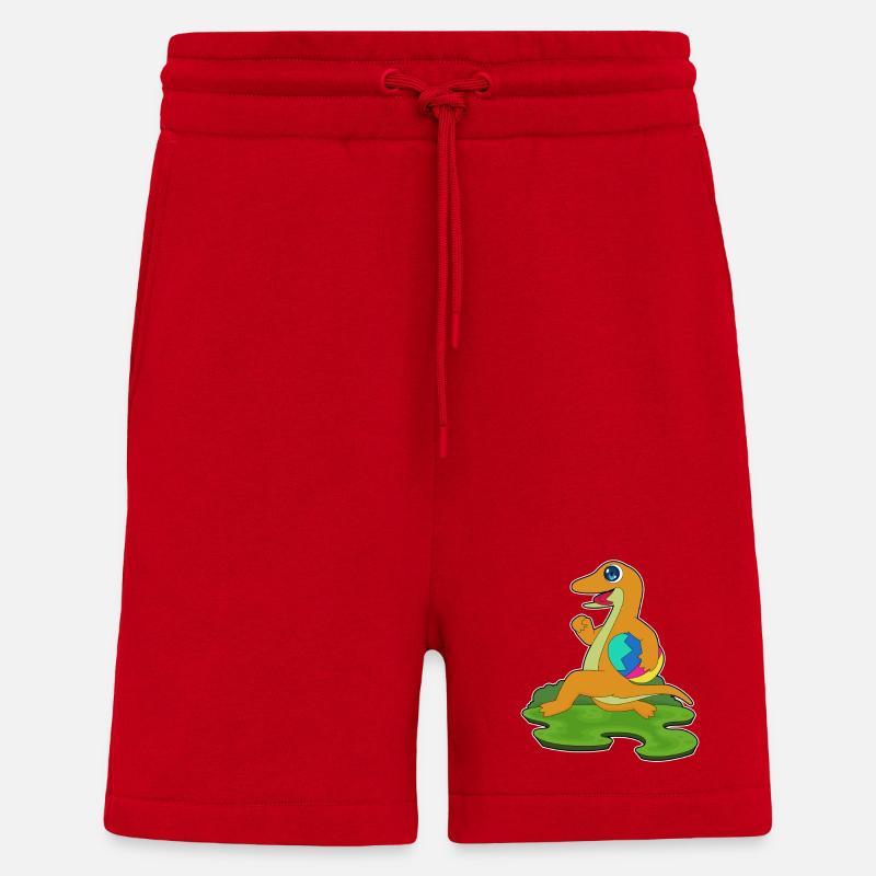 Eidechse Ostern Osterei - Shorts - made by SPREAD - Rot