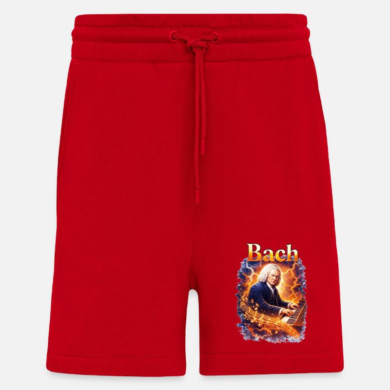 Bach Feuerklang am Klavier - Shorts - made by SPREAD - Rot