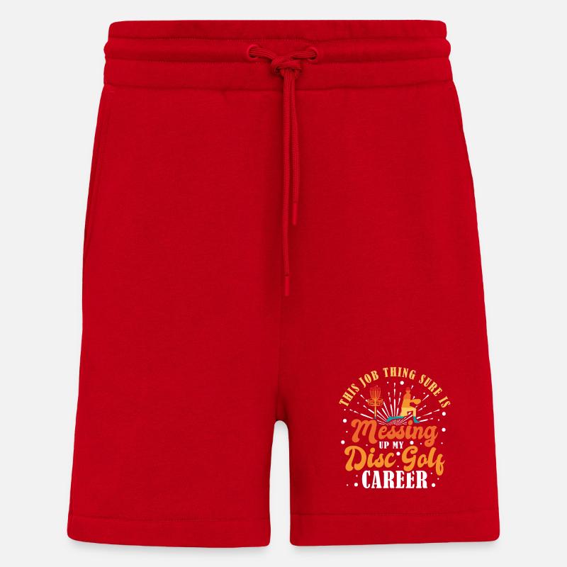 Disc Golf Geschenke Discgolf - Shorts - made by SPREAD - Rot