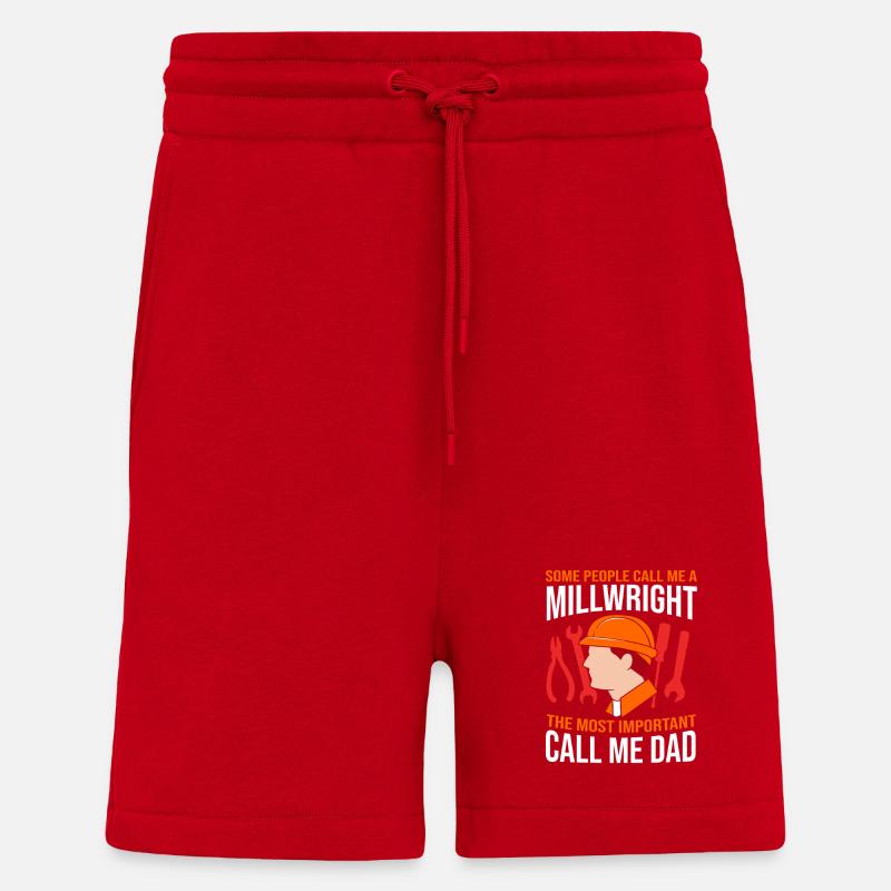 Locksmith Mechanic CNC Mechanical Engineering - Shorts - made by SPREAD - red