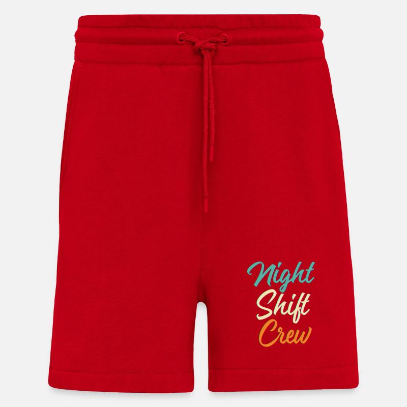 Night shift - Shorts - made by SPREAD - red