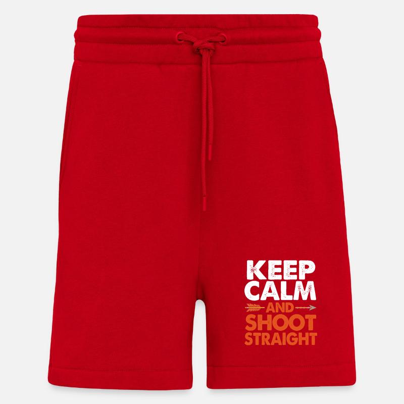 Bogen Bogenschütze Bogenschießen - Shorts - made by SPREAD - Rot