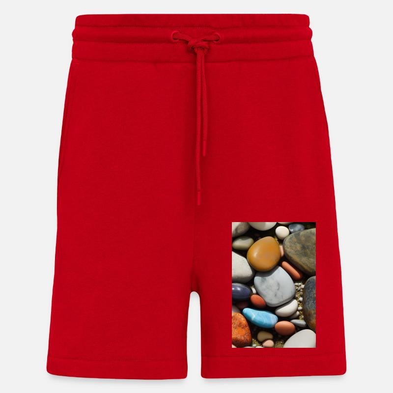 Bunte Steine - Shorts - made by SPREAD - Rot