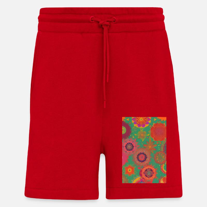 Retro Pattern - Shorts - made by SPREAD - red