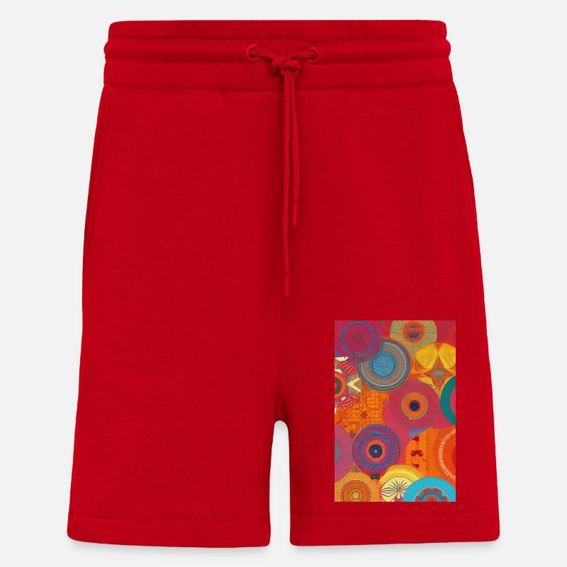Retro Pattern - Shorts - made by SPREAD - red
