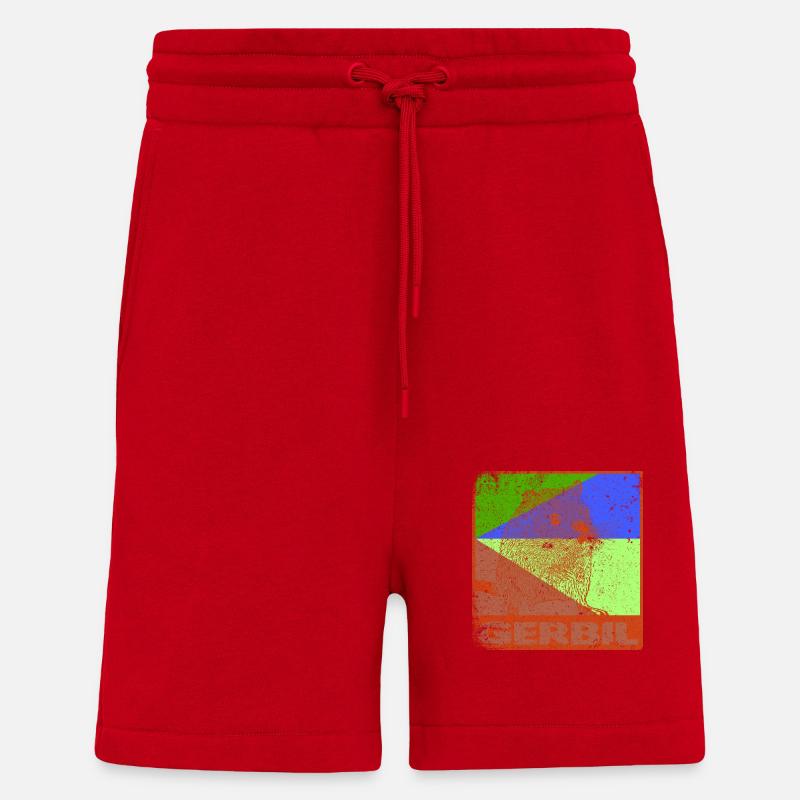 Gerbil im Used Look - Shorts - made by SPREAD - Rot