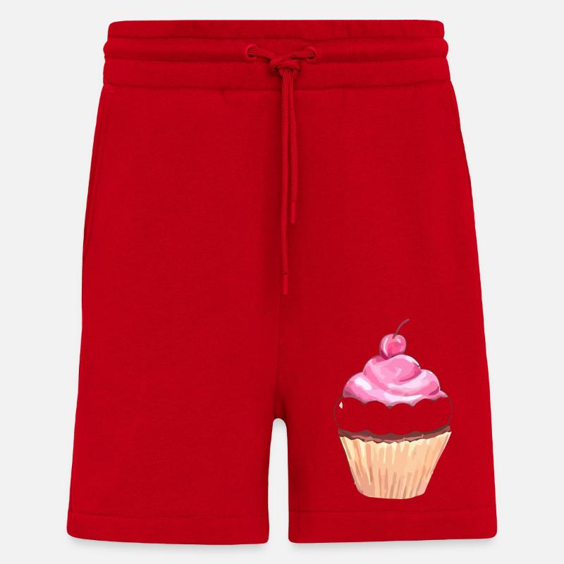 Cupcake Love Kirsche - Shorts - made by SPREAD - Rot