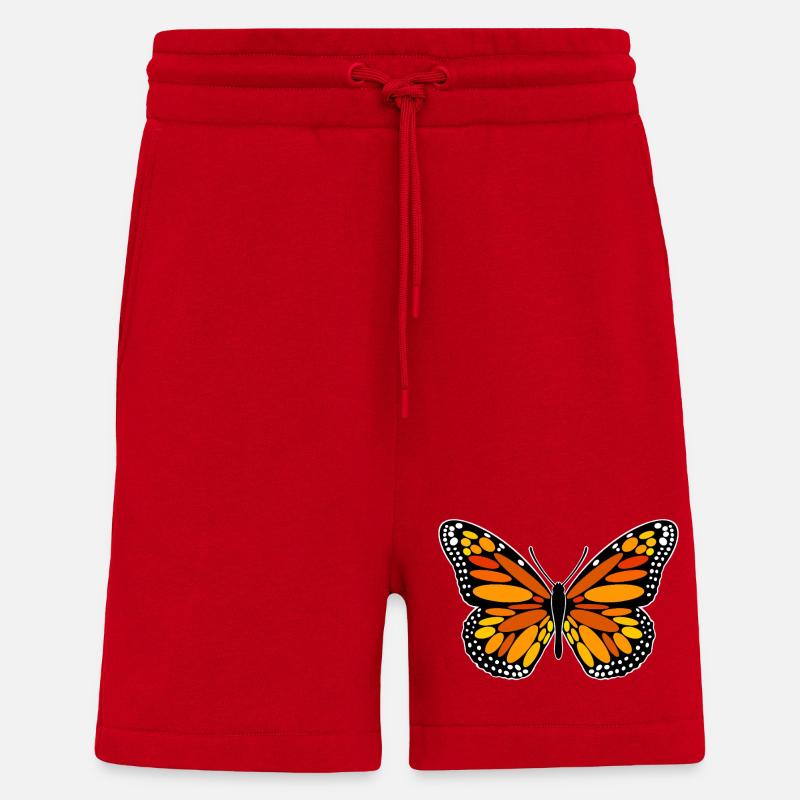 Monarch-Falter - Shorts - made by SPREAD - Rot