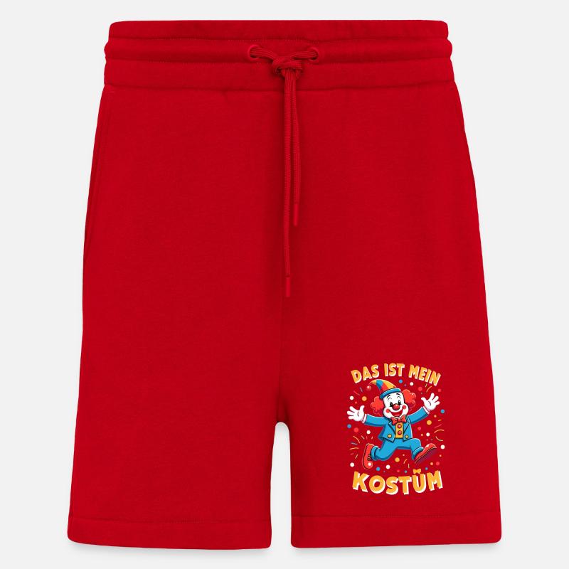 Carnaval costumé Politicien Carnaval - Short bio décontracté fabriqué en UE - rouge