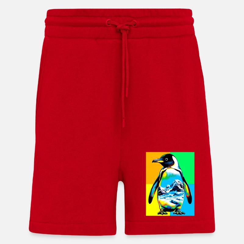 Pinguin - Shorts - made by SPREAD - Rot