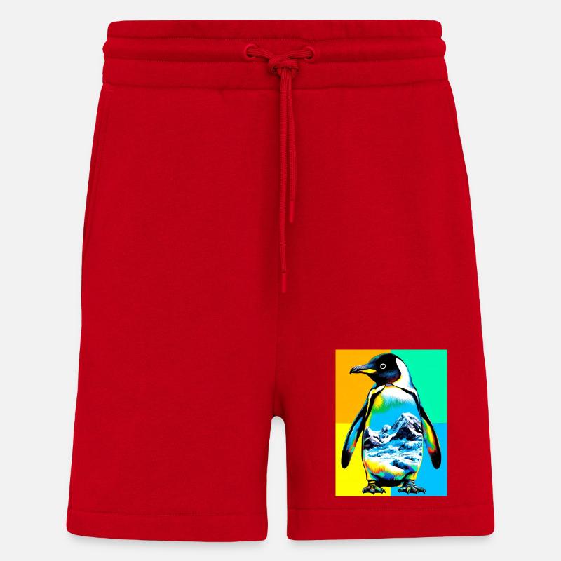 Pinguin - Shorts - made by SPREAD - Rot