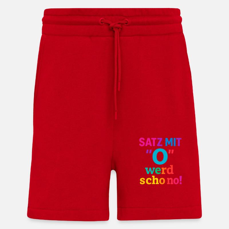 Satz mit O 2 - Shorts - made by SPREAD - Rot
