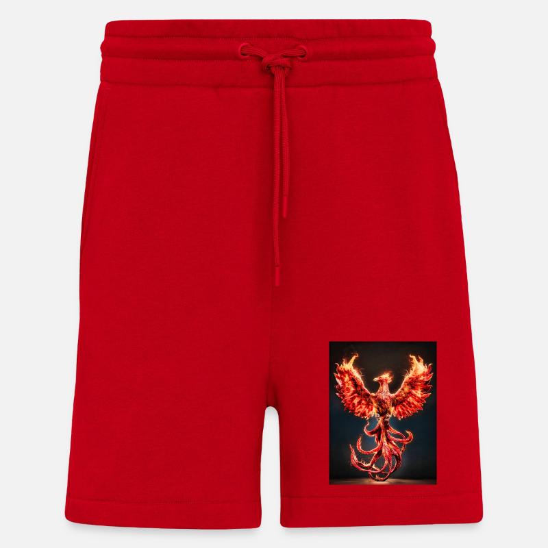 Phoenix Firecrest Burst - Shorts - made by SPREAD - red