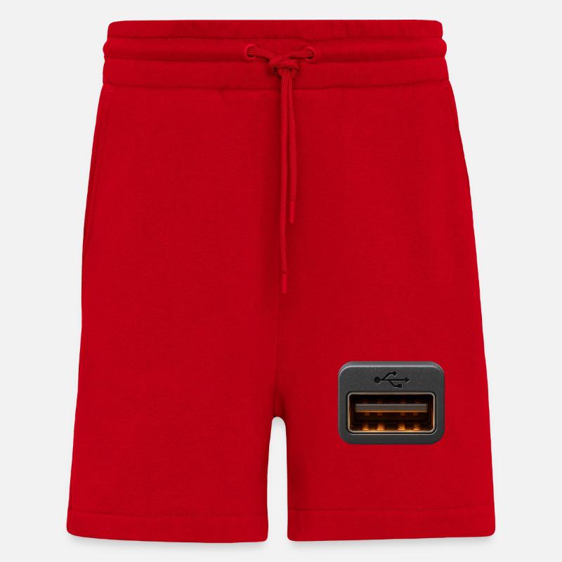 USB-MODE - Shorts - made by SPREAD - Rot