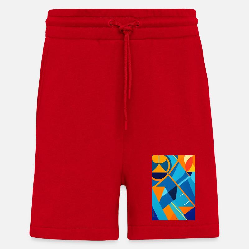 Abstrakte Kunst - Shorts - made by SPREAD - Rot