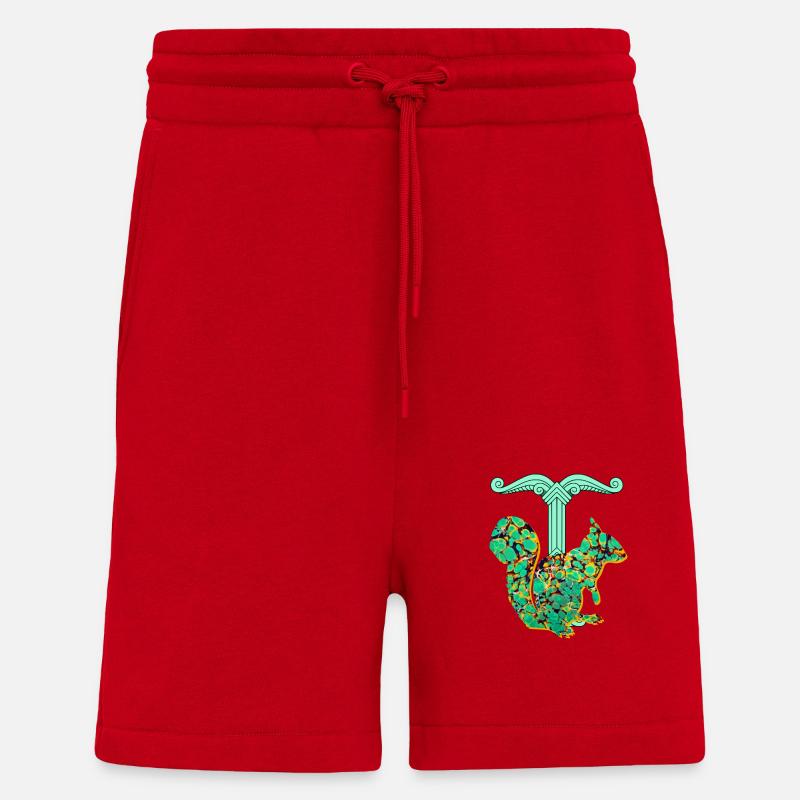 eichhörnchen ratatösk e 269 - Shorts - made by SPREAD - Rot