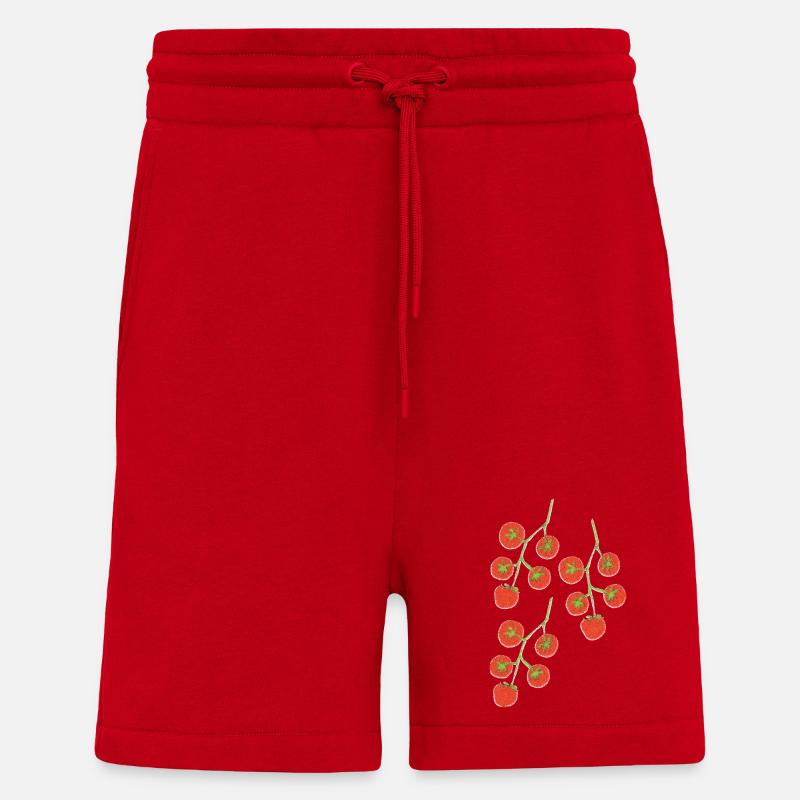 tomatenstrauch impressionismus - Shorts - made by SPREAD - Rot