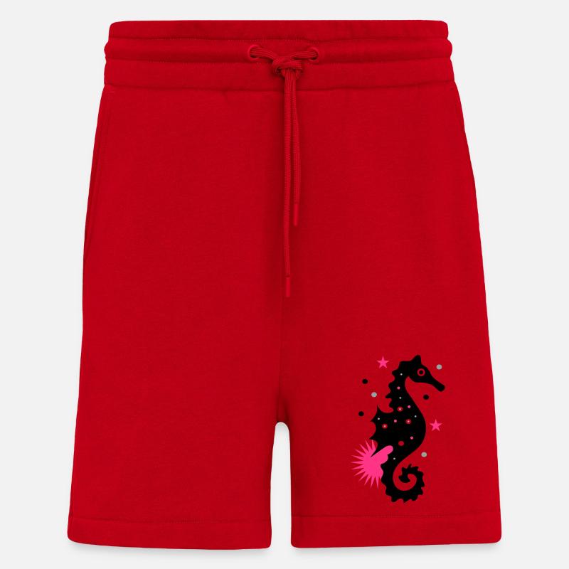 Seepferdchen - Shorts - made by SPREAD - Rot