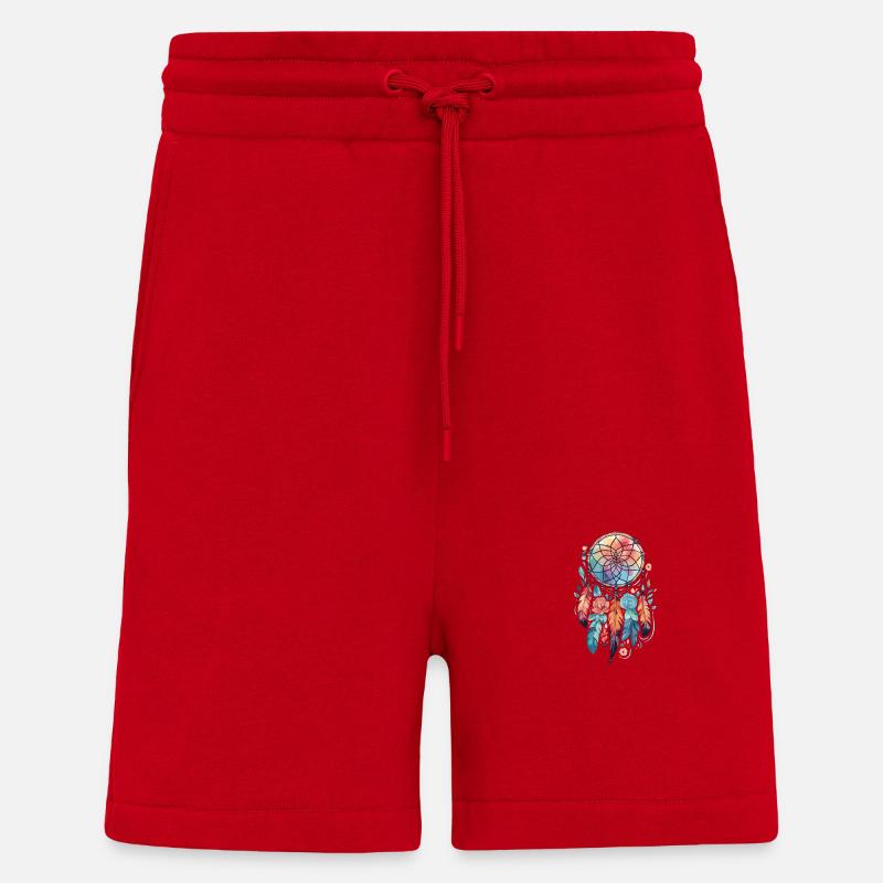 Dream Catcher Traumfänger Federn - Shorts - made by SPREAD - Rot