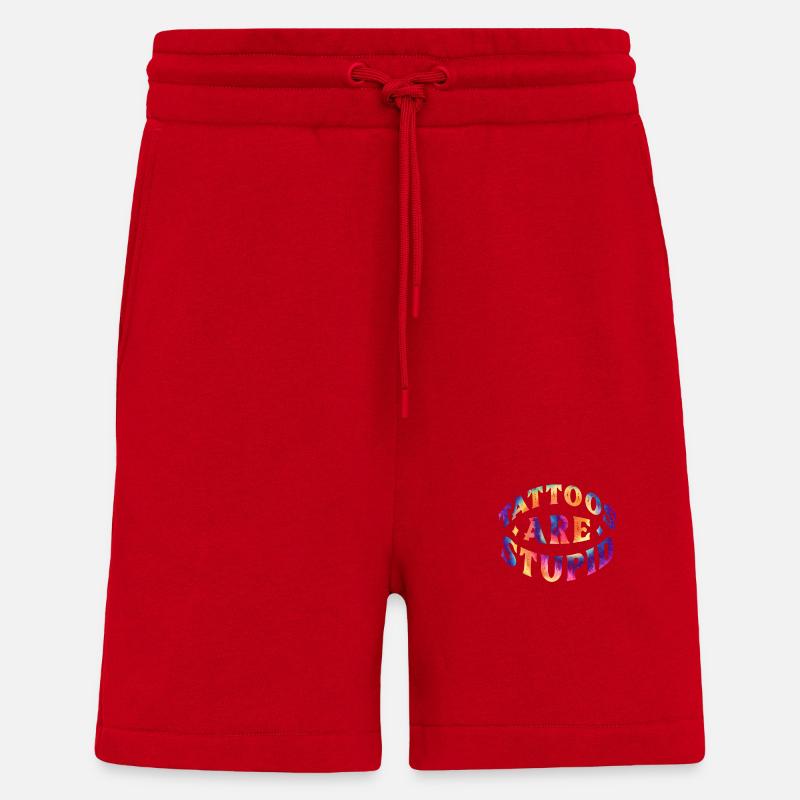 Tattoos sind dumm - Shorts - made by SPREAD - Rot