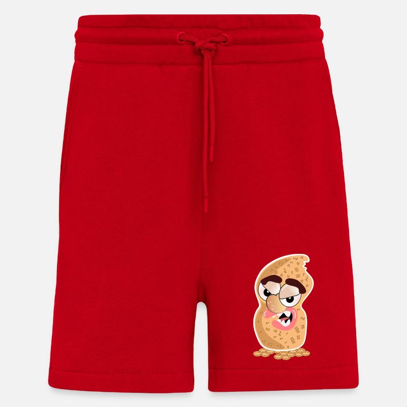 Erdnuss-Karikatur - Shorts - made by SPREAD - Rot