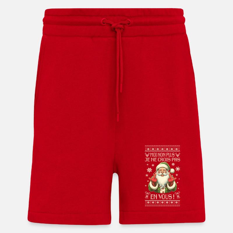 Weihnachtsmann Sarkastischer Humor - Weihnachtsgeschenk - Shorts - made by SPREAD - Rot