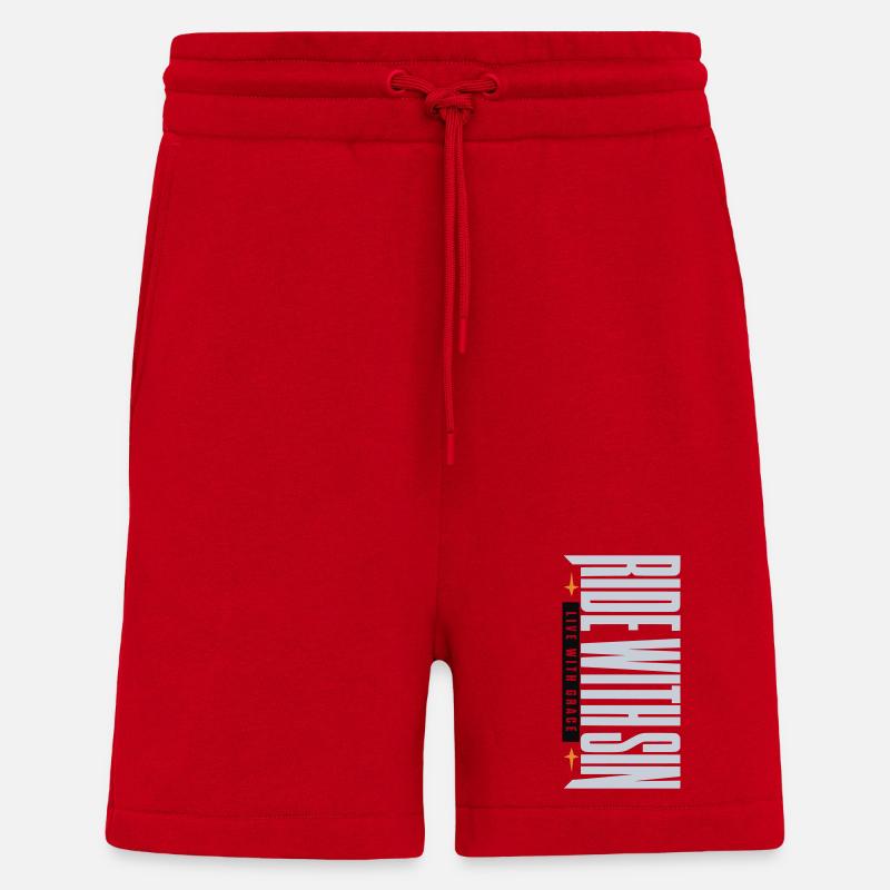 Sinners Live With Grace - Shorts - made by SPREAD - Rot