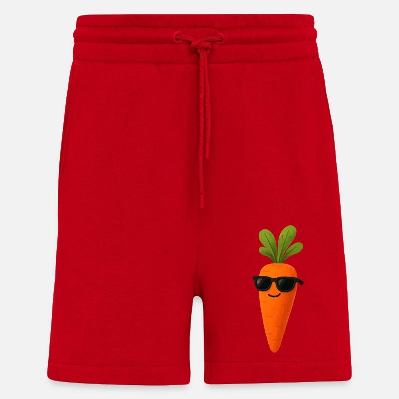 Carrot Comic - Shorts - made by SPREAD - red