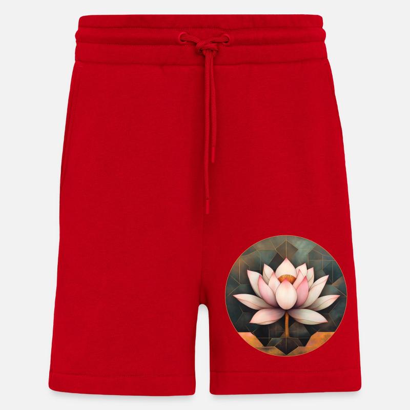 Lotusblüte - Shorts - made by SPREAD - Rot