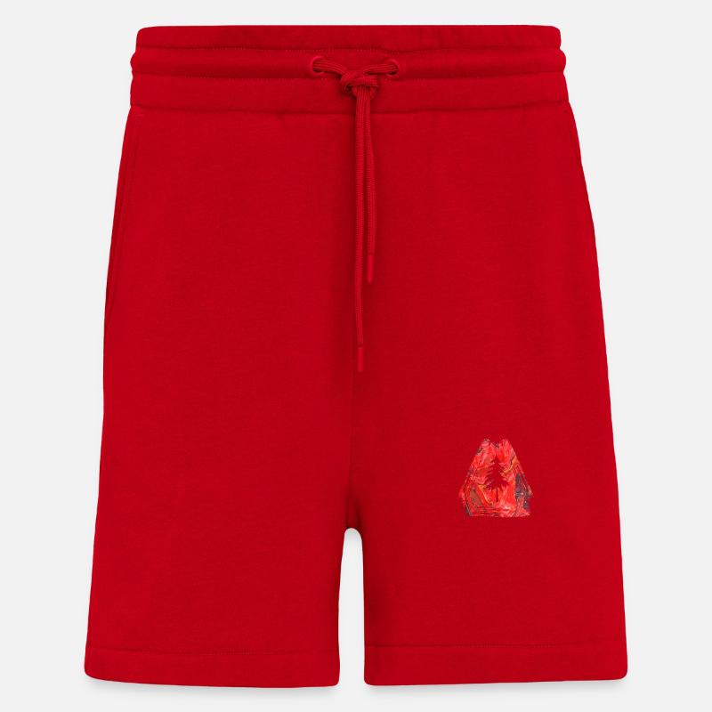 fir e 13 - Shorts - made by SPREAD - red
