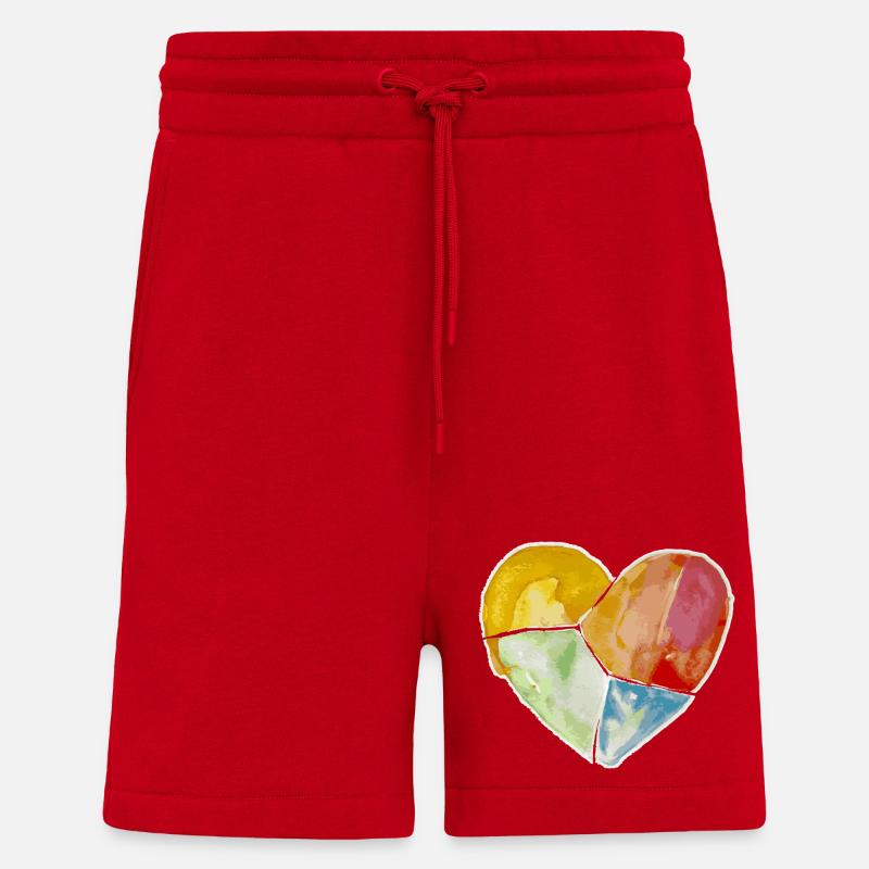 Herzgefühle - Shorts - made by SPREAD - Rot
