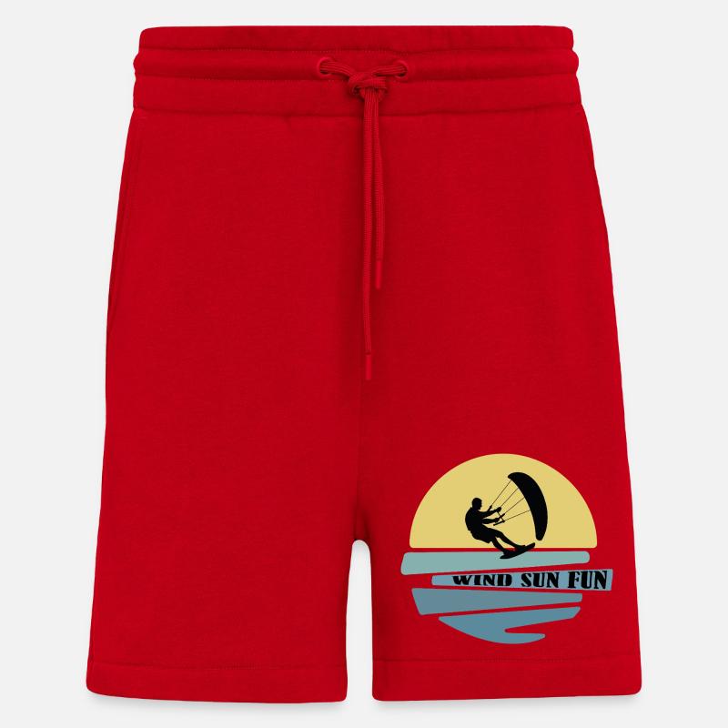 Wind Sonne Fun Kitesurfer - Shorts - made by SPREAD - Rot