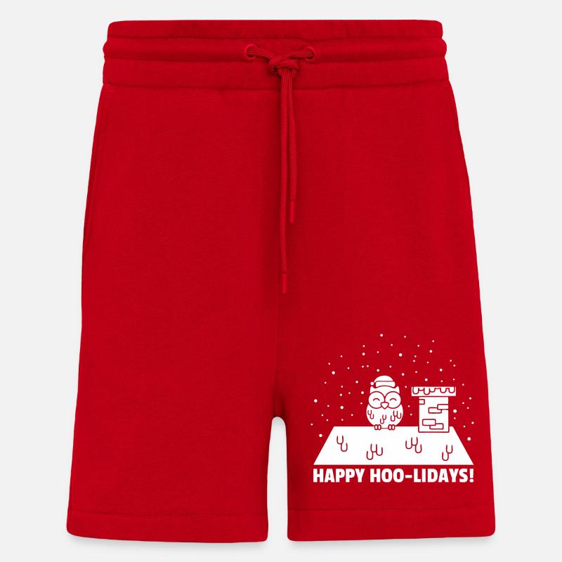 Glückliche Hoo-lidays - Shorts - made by SPREAD - Rot