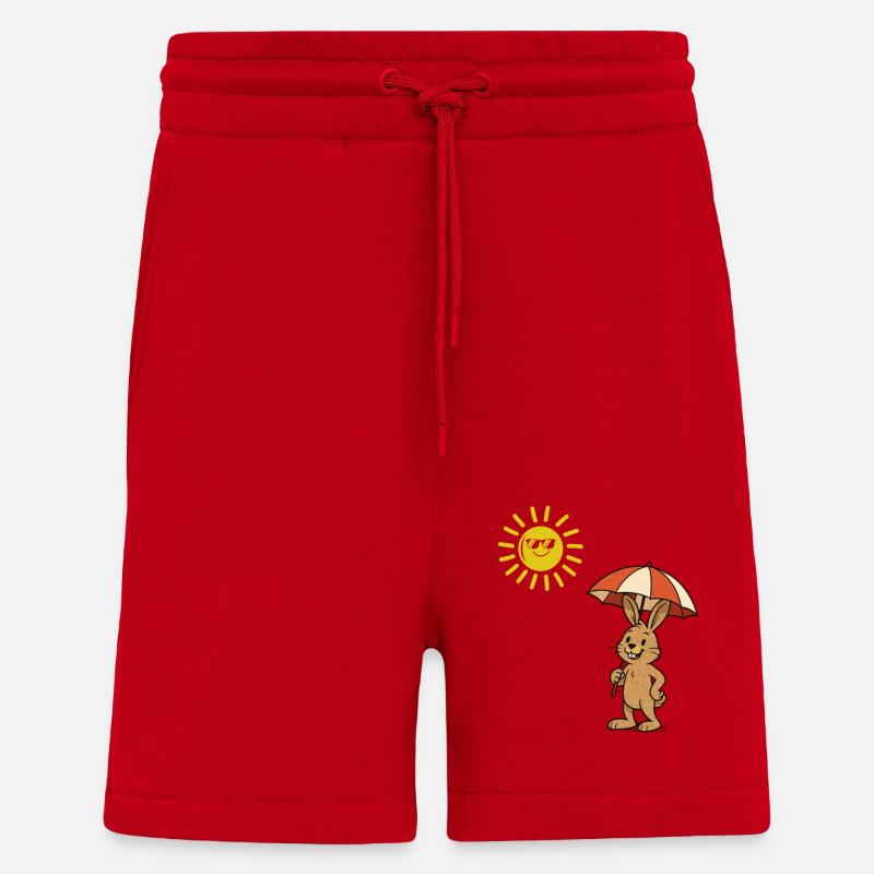 hase sonne - Shorts - made by SPREAD - Rot