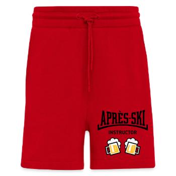 Après-Ski Instructor (Bier Apres Ski Konkav POS3C) - Shorts - made by SPREAD - Rot - Vorne