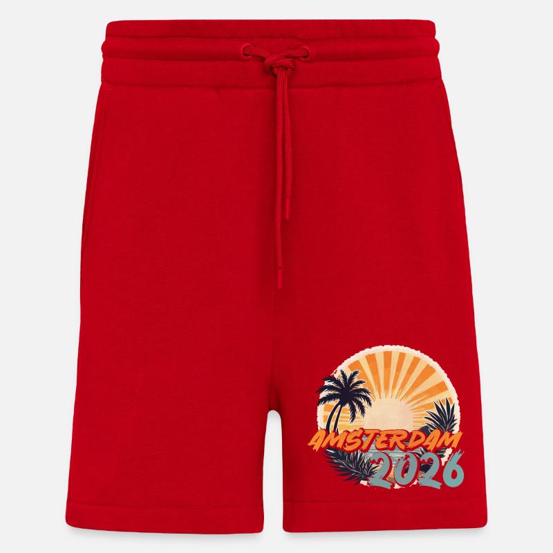 Amsterdam 2026 - Shorts - made by SPREAD - red