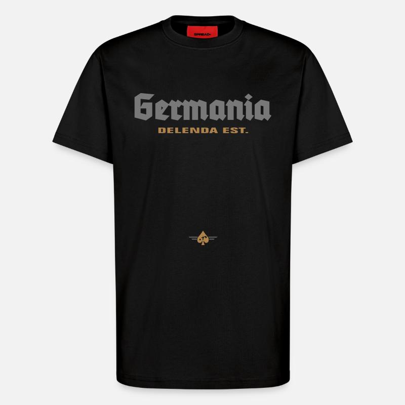 Germania delenda est - T-Shirt - made by SPREAD - SOLID BLACK