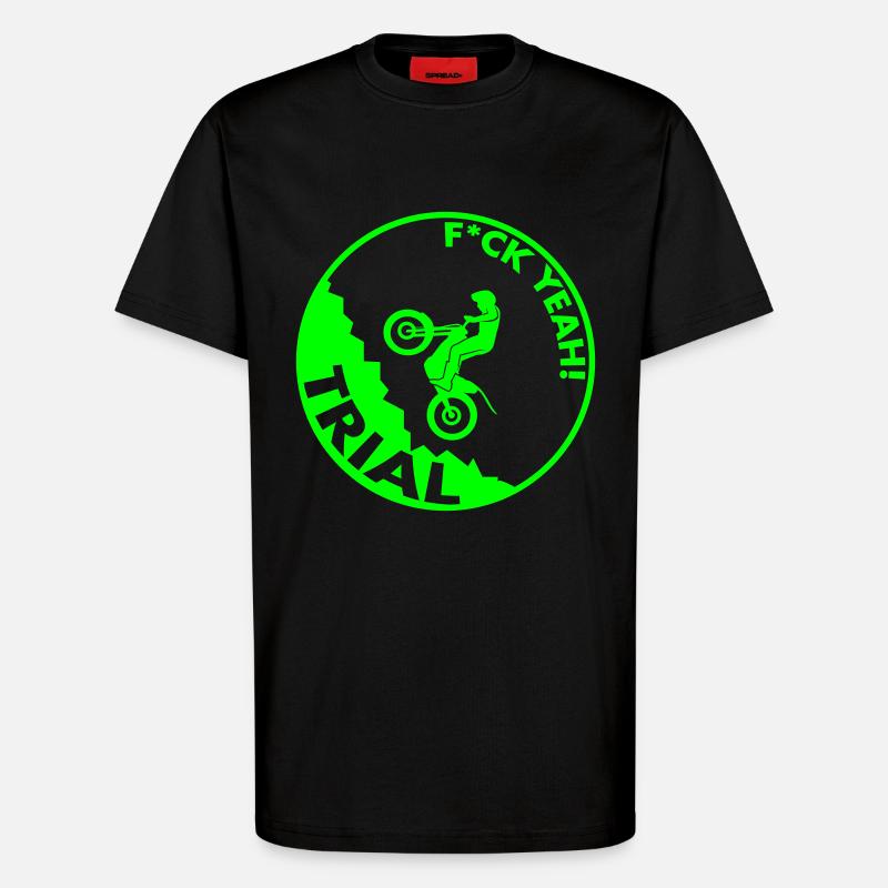 Trial f*ck yeah! - T-Shirt - made by SPREAD - SOLID BLACK