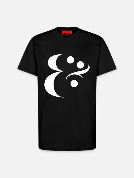 esperluette - T-shirt bio décontracté fabriqué en UE - SOLID BLACK