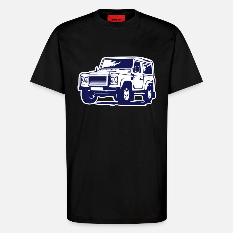 Defender (mit Hintergrund) - T-shirt bio décontracté fabriqué en UE - SOLID BLACK