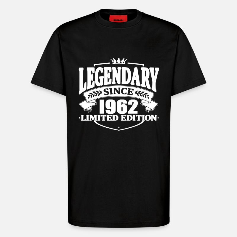 Legendary since 1962 - T-Shirt - made by SPREAD - SOLID BLACK
