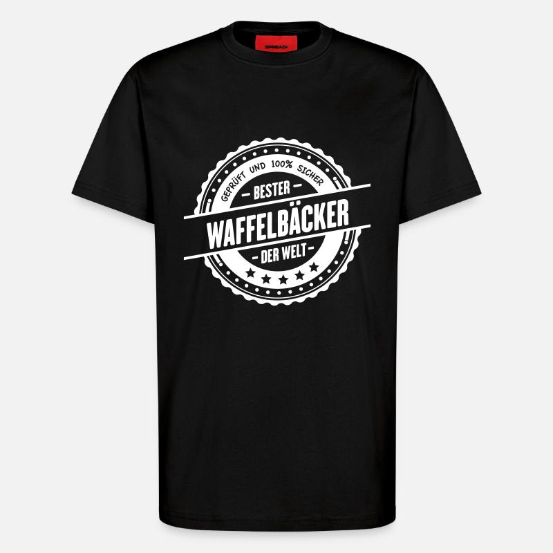 Bester Waffelbäcker - T-Shirt - made by SPREAD - SOLID BLACK