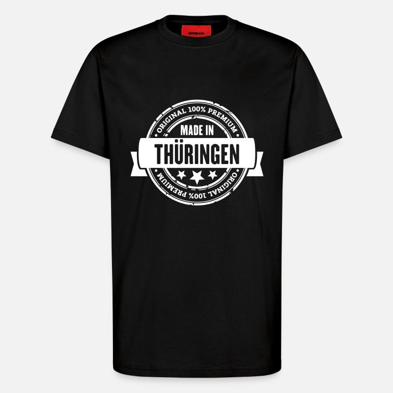 Made in Thüringen - T-Shirt - made by SPREAD - SOLID BLACK