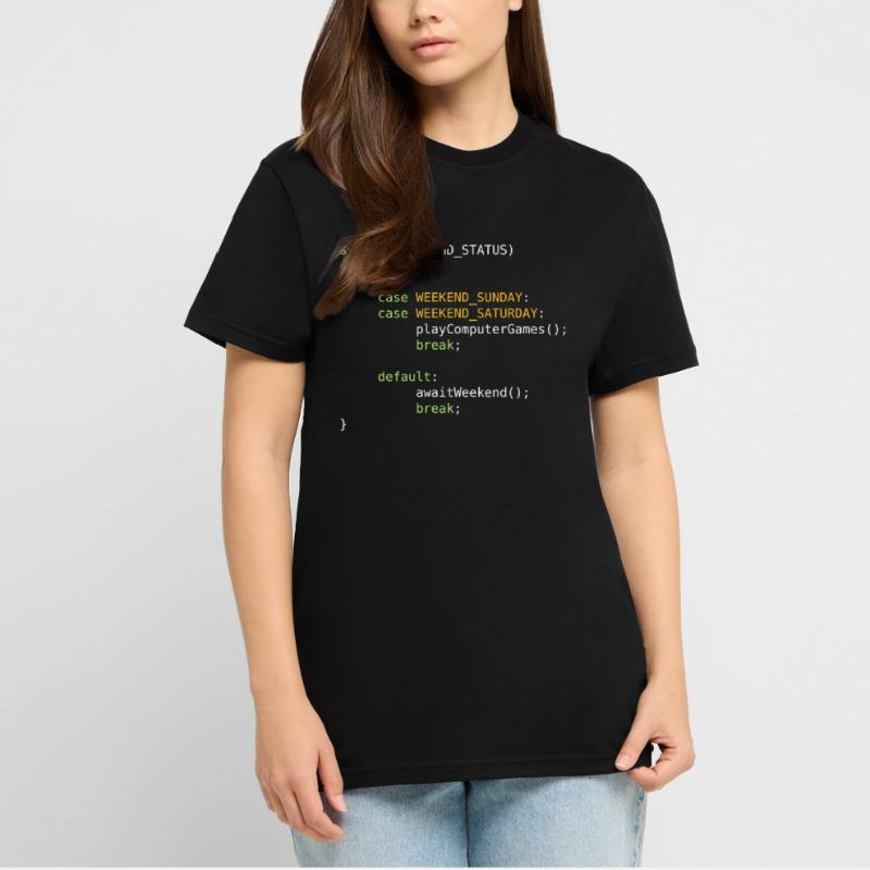 JAVA CODE - SWITCH - GAMING ON WEEKENDS T-Shirt - made by SPREAD
